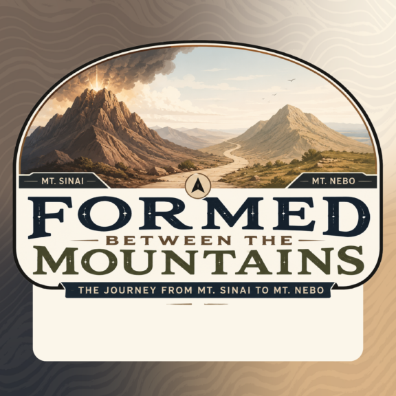 Formed between the mountains title slide